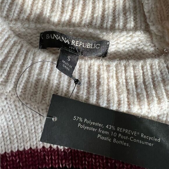 BANANA REPUBLIC STRIPED WOMEN SWEATER - Picture 9 of 9